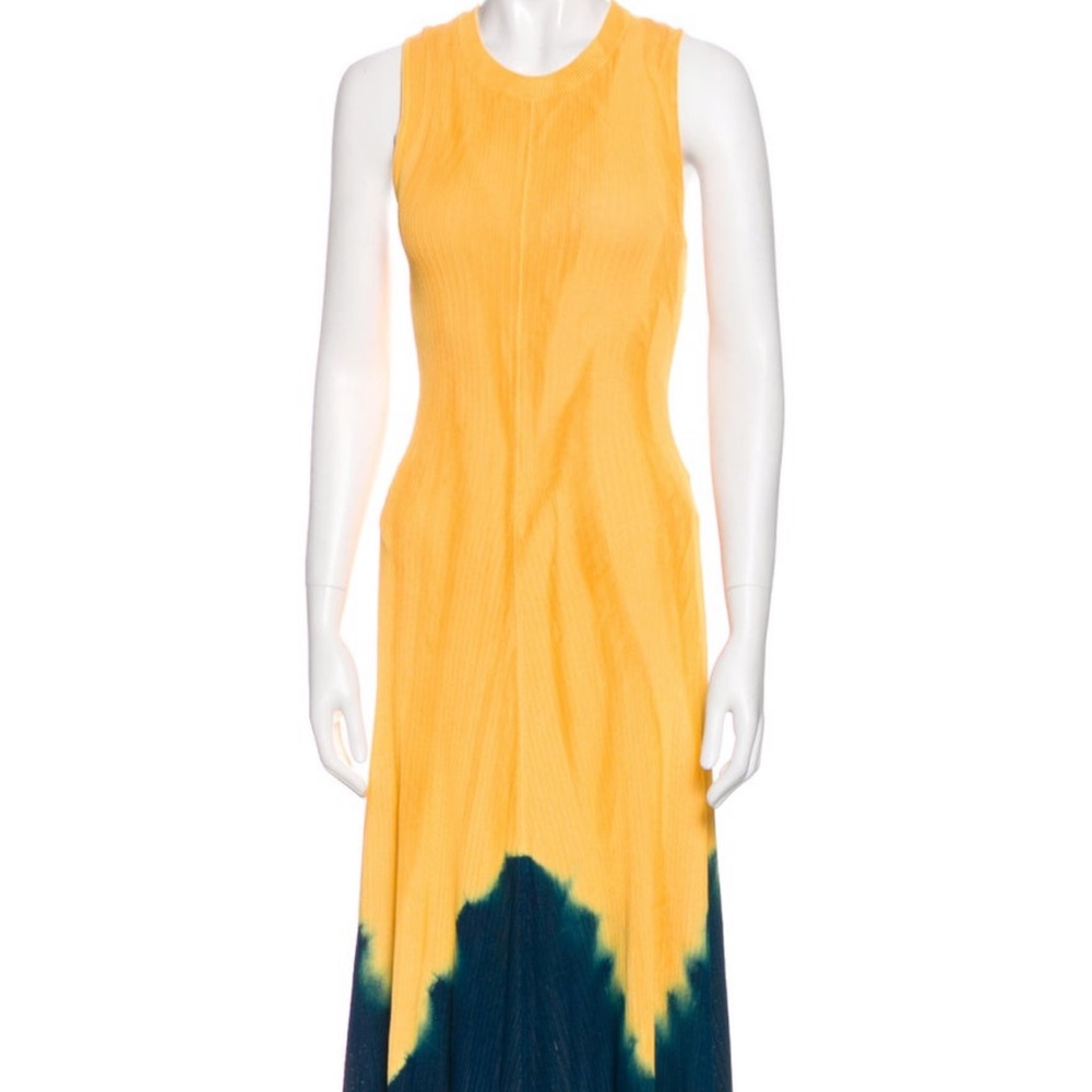 Proenza Schouler tie-dye print long dress